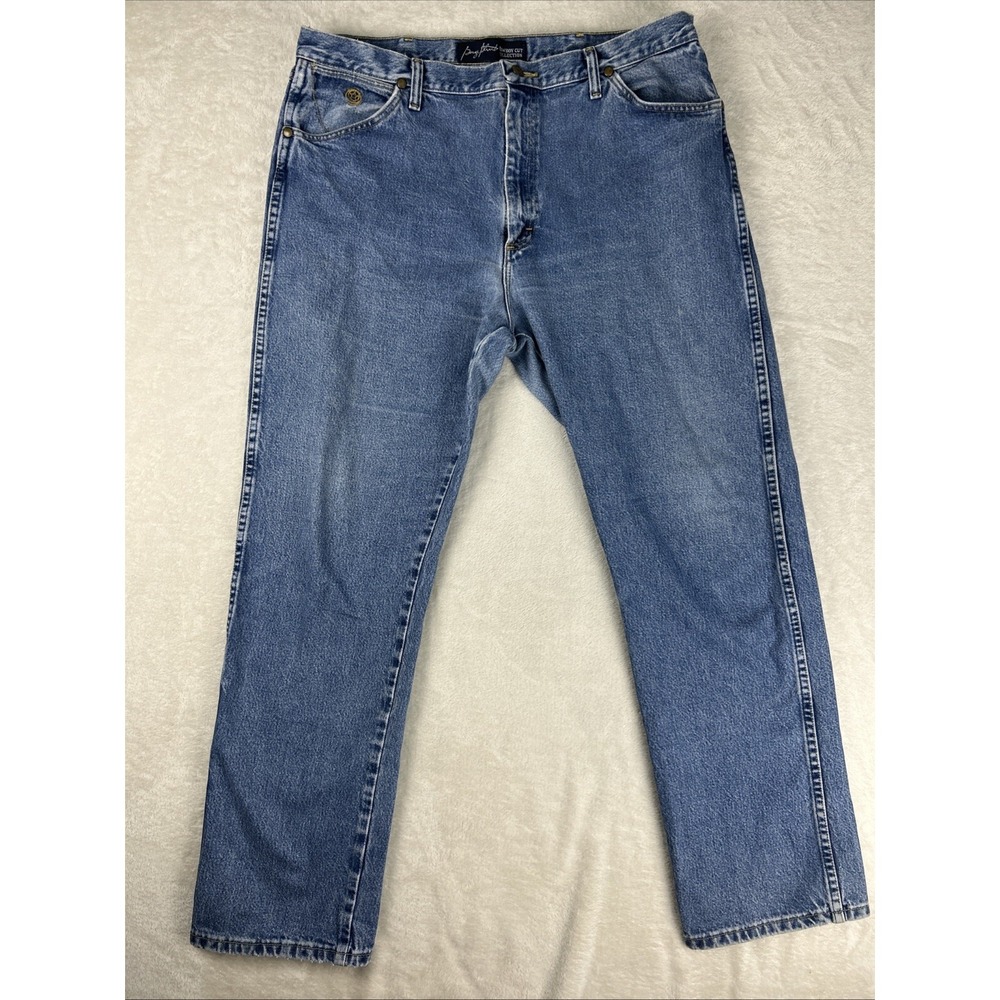 Wrangler Jeans Mens 38x32 George Strait Cowboy Cut Collection 13MGSHD Blue Denim